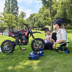 
Children's mountain off-road 49-50cc small displacement mini children's gasoline-fueled version of small motorcycle for 6 to 12 years old