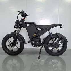 Dual-Drive Electric Moped with Wide Fat Tires, Off-Road Motorcycle, Electric-Assisted Mountain City Lithium Battery Bicycle