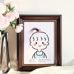 Baby Hair Collection Photo Frame Newborn Baby Hair Keepsake Souvenir DIY LAOSHU Baby's 100-Day Gift