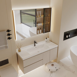 Anzhu Bathroom's New Smart Mirror Cabinet Sweeping Robot Bathroom Cabinet Combination Bathroom Washbasin Washbasin