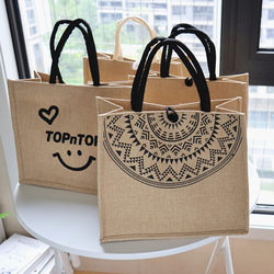 Canvas Bag, Large Capacity Linen Tote Bag, Women's Mommy Bag, Work Commute Tote Bag, Handbag, Shopping Bag