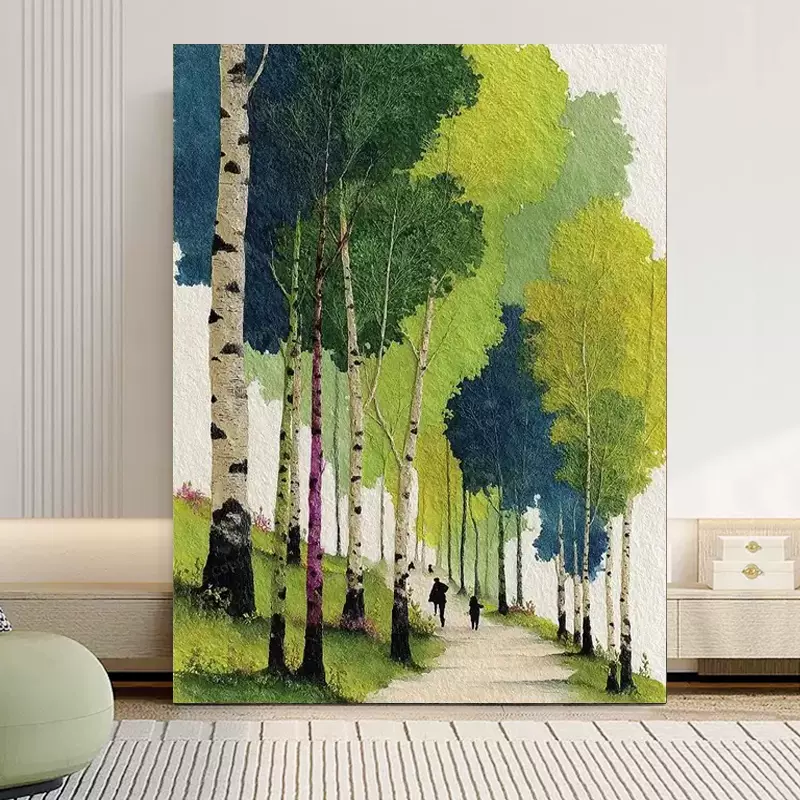 蝴蝶戏水diy数字油画高级感治愈系填色油彩画丙烯解压手工涂色画