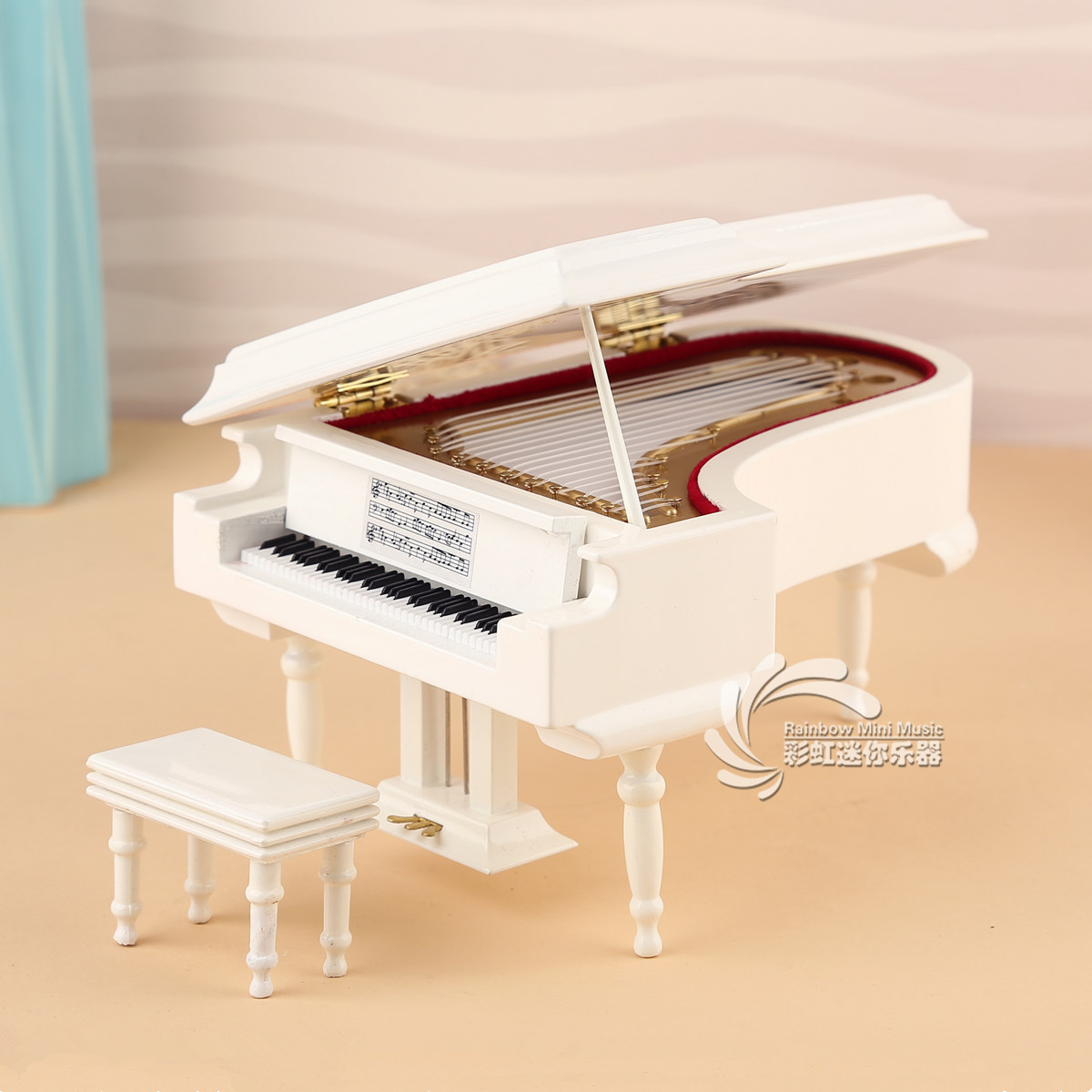 木製ピアノオルゴール - ヨーロッパ風の誕生日プレゼント