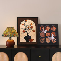 Vintage-Style Entrance Hall Decorations, Ornaments, Paintings for the Entrance, French Retro Living Room, Tv Cabinet, Shoe Cabinet, High-End Soft Furnishings
