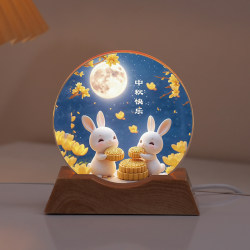Chang'e Jade Rabbit Moon Night Light Birthday Gift for Girls