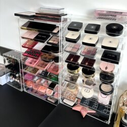 Acrylic Cosmetics Eye Shadow Powder Lipstick Lip Glaze Perfume Air Cushion Nail Polish Large Capacity Display Storage Box Rack