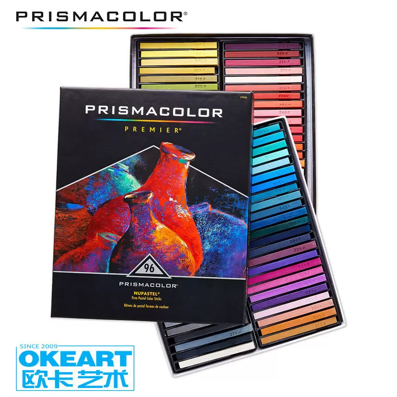 美國三福Prismacolor霹靂馬水溶色粉筆粉彩12 24 36 96色套裝進口-Taobao