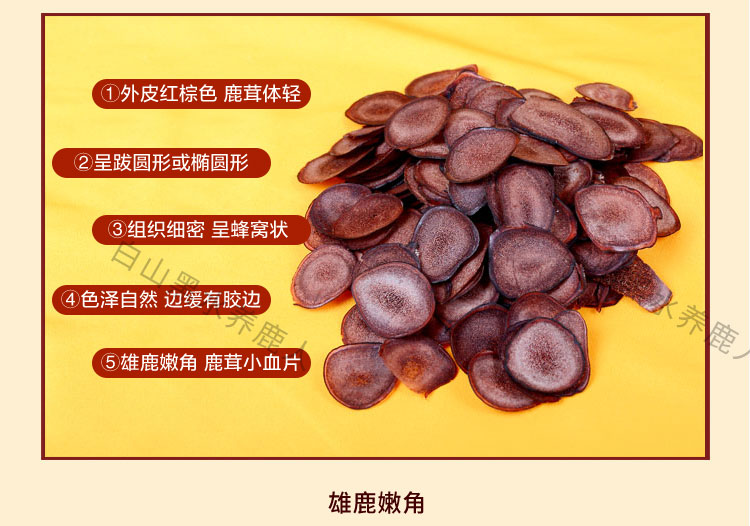 鹿の角スライス - ブラッドシート - 10g