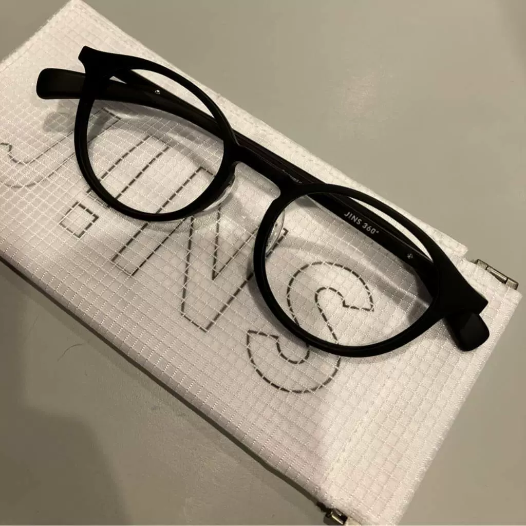 JINS 360° メガネ マットブラック URF-24S-200 JINS 360° ウェリントン
