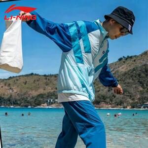 Li Ning Xiao Zhan's men's sports jacket the same style as the new summer sun protection and lightweight quick-drying sports jacket AJDT079