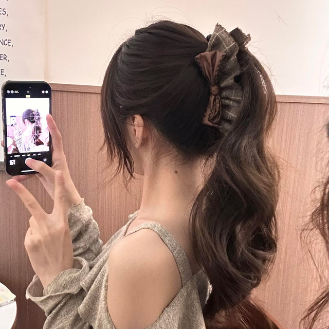 Original! Keluli Banana Clip Women's Back Hair Clip Ponytail Clip Vertical Clip Bow Hairpin Headband Hair Accessories