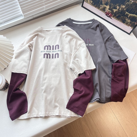 
Children's long-sleeved T-shirt for boys, middle and large children, European and American round neck top T-shirt 120-170