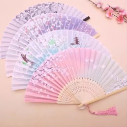 Foldable Kidsren's Fan Ancient Style Princess Girl Fan Dance Standard Good-Looking Girl