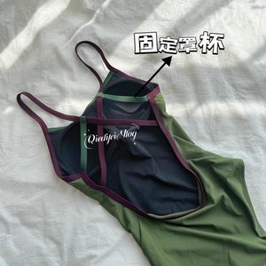 
<Moss Green> Women's Racing Swimming Pool Special 2025 Summer New High-end Slim Swimming Suit for Women