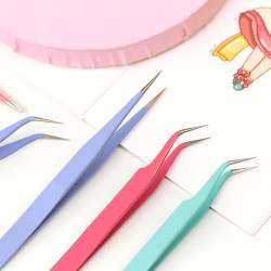 Precision Anti-static Macaron Sticker Metal Tweezers