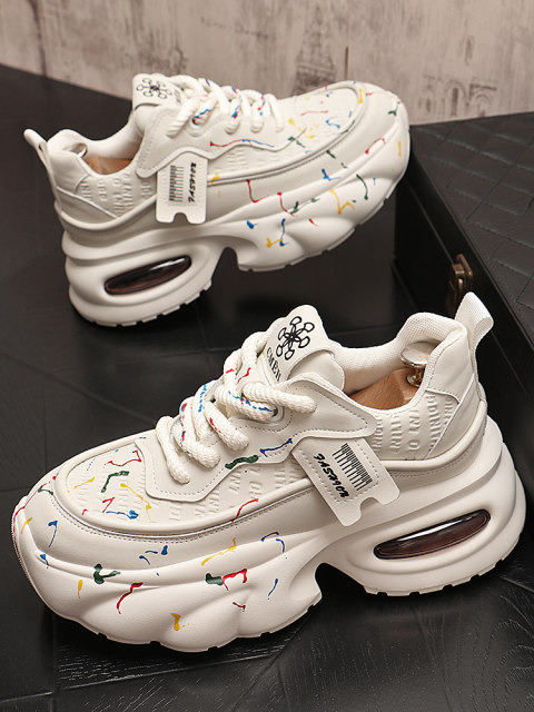 ins dad shoes 2025 autumn new thick-soled high-rise shoes for youth ...