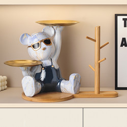 Violent Bear Entrance Key Holder Storage Ornament Living Room Home Decoration Housewarming Gift