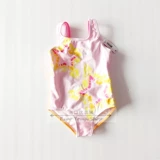 [UPF50+солнцезащитный крем] Выйти из Канады Сингл 0-5-летняя девочка купальники купальники обратно полая контрастная дизайн