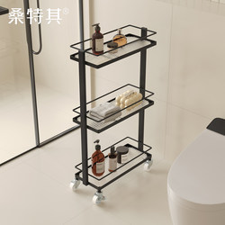 Bathroom Shower Gel Storage Rack, Shower Room Waterproof Shelf, Cart, Toilet Gap Storage Rack