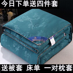 [Free Four-Piece Set] Silk Quilt, Mulberry Silk Quilt, Winter Quilt, Thickened and Warm, Suitable for All Seasons, Air-Conditioning Quilt, Quilt Core