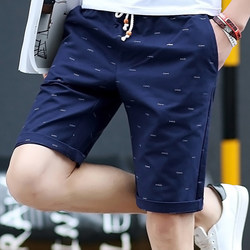 Men's Summer Casual Shorts, Pure Cotton Trendy Sports Shorts, Thin Loose Five-Point Shorts, Summer Men's Pants