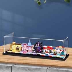 Sanrio Kurome Street View Keeppley Acrylic Display Box Suitable For Transparent Dust Cover Storage Box