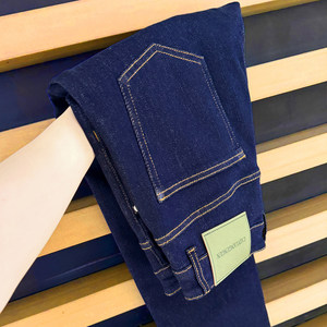 
Seal ear denim/nine-point jeans for men/royal blue/summer new style/trend all-match slim fit pants for men