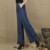 Spring and autumn medium thick wide leg big feet loose fit 