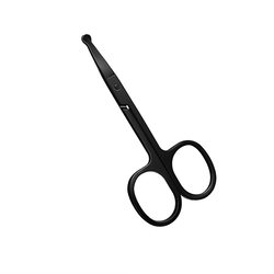 German stainless steel scissors round head to repair nose hair