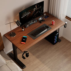 Solid Wood Computer Desk for Small Apartments, Home Office Desk, Adult Gaming Desktop Computer Desk, Long Workbench