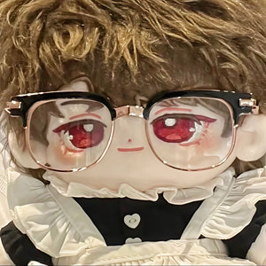 
[Metal frame glasses for babies] 20cm cotton doll glasses square frame metal edge glasses doll doll accessories