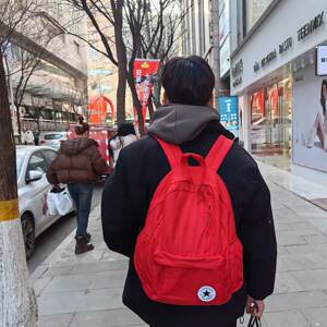 Converse Converse large -capacity red shoulder schoolbag CV2213004PS children
