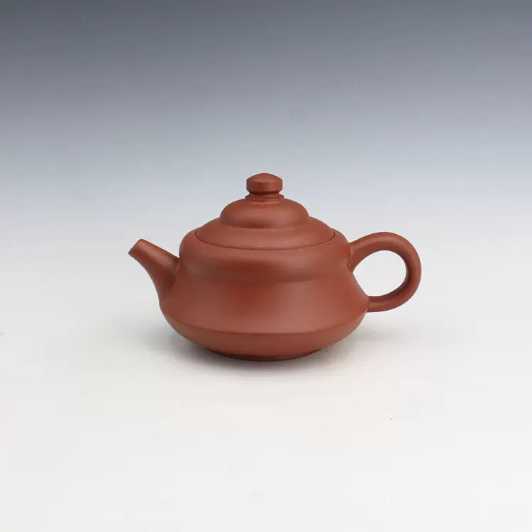 紅泥玉笠紫砂壶周秀娣制一厂隧道窯黃龍山四