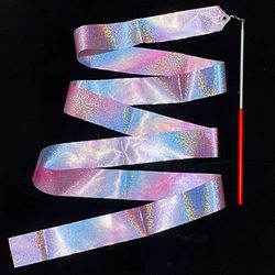 Ribbon Dance Ribbon Stick Children's Early Education Dance Ribbon Strip Toy Hand-Waving Colorful Ribbon Gymnastics Dance Performance Props