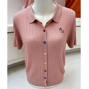 
Summer t-shirt mom short-sleeved ice silk sweater new fashion style age-reducing shirt Snow Leopard middle-aged and elderly women's top