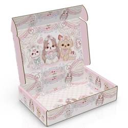 Original Design Soft and Cute Puppy Airplane Box Pink Girly Gift Box Cute Cartoon Airplane Box in Stock