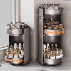Kitchen Seasoning Storage Rack, New Household Seasoning-Specific Storage Counter Top Rotating Tray Organizer