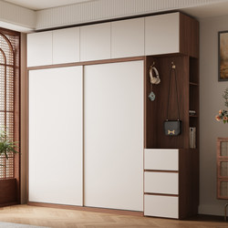 Enf Grade 18mm Solid Wood European Pine Sliding Door Wardrobe Bedroom Home Small Apartment Storage Cabinet 60 Deep Wardrobe