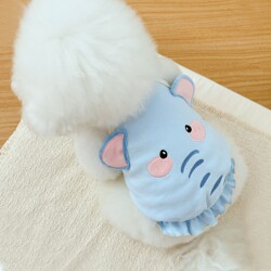 New Autumn and Winter Cartoon Embroidered Pet Vest Small Dog Bichon Teddy Cat Pet Clothes