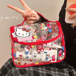 Hellokitty Cosmetic Bag Large Capacity Portable Travel Waterproof 2026 New Model Storage Partition Toiletry Bag