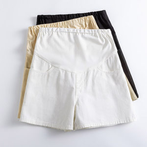 
Maternity pants summer outer wear tummy support denim shorts 2026 new maternity leggings summer wear pregnancy hot pants summer