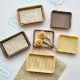 
Miniature simulation bread woven basket food play plate doll house pinch decorative plate ornaments handmade diy resin accessories