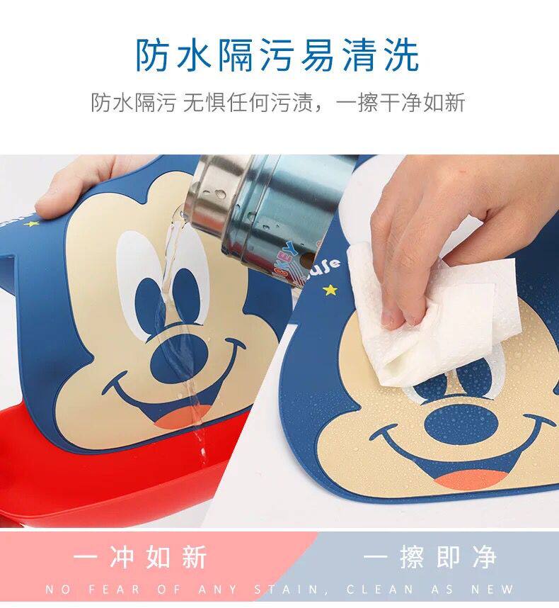 Babero Kiddo Feedo Con Bolsillo Profundo - Silicona Alimentaria, Ajustable, Enrollable Y Fácil De Limpiar (Varios Diseños)