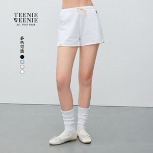 
TEENIEWEENIE bearnova bear women's playful and energetic casual drawstring elastic sweatpants shorts