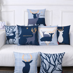 Sofa Pillow, Living Room Cushion, Office Lumbar Support Back Cushion, Headboard Pillow, Cotton and Linen Seat Lumbar Pillow, Nordic Style