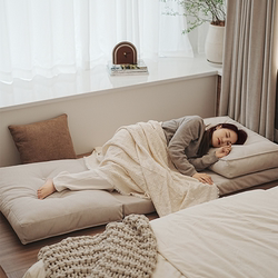 Folding Sofa Bed, Dual-Purpose for Sitting and Sleeping, Reclining Chair, Tatami Small Sofa, Balcony Bay Window Chair, Multi-Functional