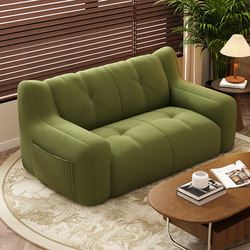 Fabric Sofa New Model Living Room Double Sofa Small Apartment Floor Tatami Bedroom Cream Style Lazy Sofa Chair