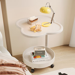Cream-Style Side Table, Coffee Table, Sofa Side Table, Cream-Style Small Table, Tea Table, Mobile Storage Rack, Trendy Small Tea Table