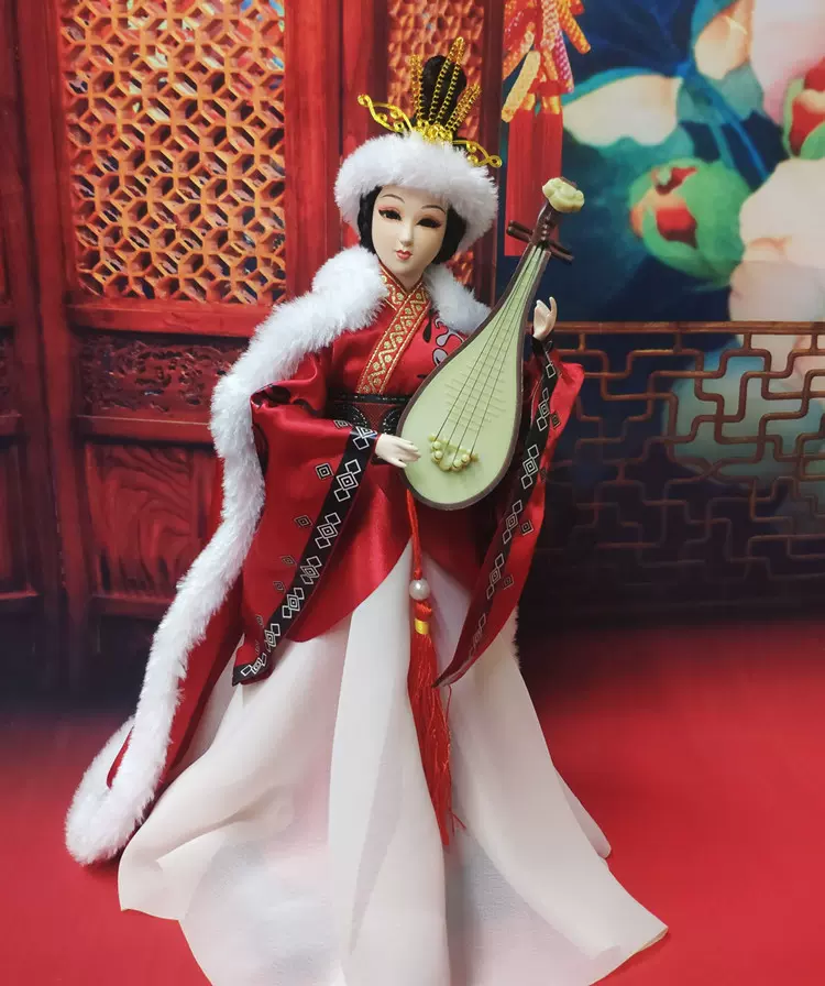 楊貴妃大號絹人偶娃娃戲曲玩偶京劇人物擺件送老外故宮特色紀念品