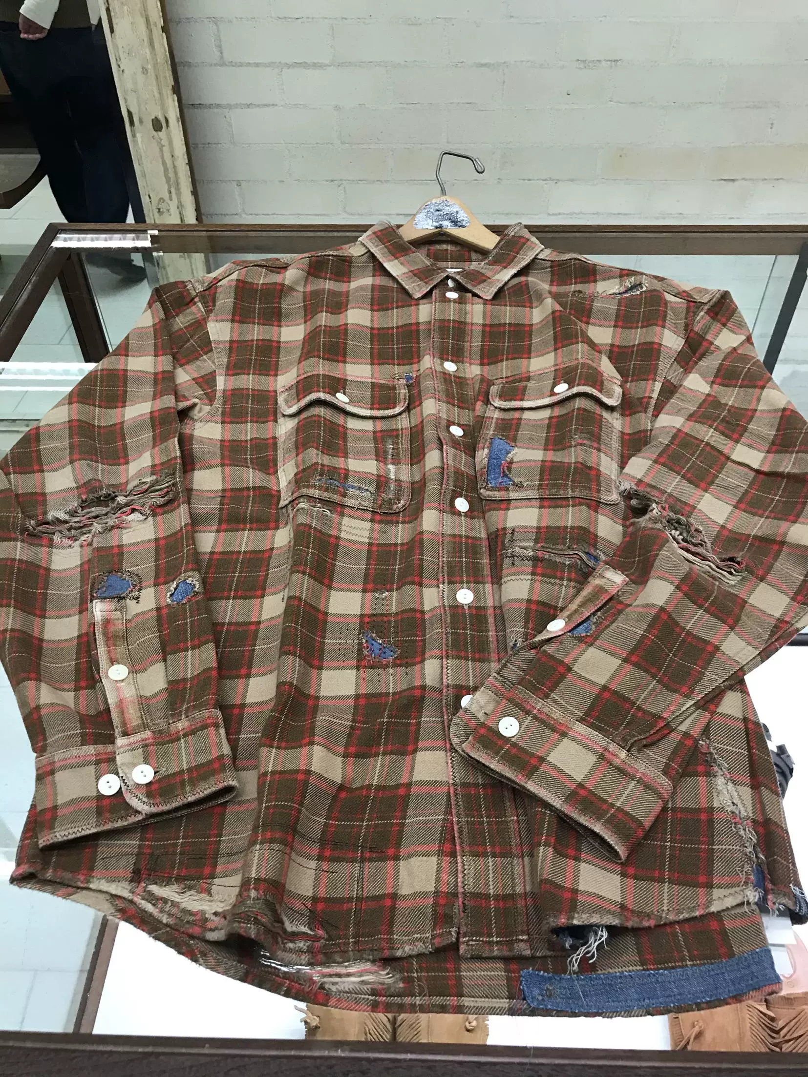 小吉日代-visvim 20aw LUMBER CHECK L/S CRASH 格子破坏长袖衬衫- Taobao